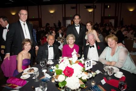 Head table 20, L to R: Coe Miles (standing), Ellen Ochoa, Charles Bolden, Kay Bailey Hutchison, Gene Cernan, Joanne Macquire. Standing, Rodolfo & Anangela Gonz&aacute;lez.